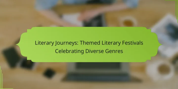 Literary Journeys: Themed Literary Festivals Celebrating Diverse Genres